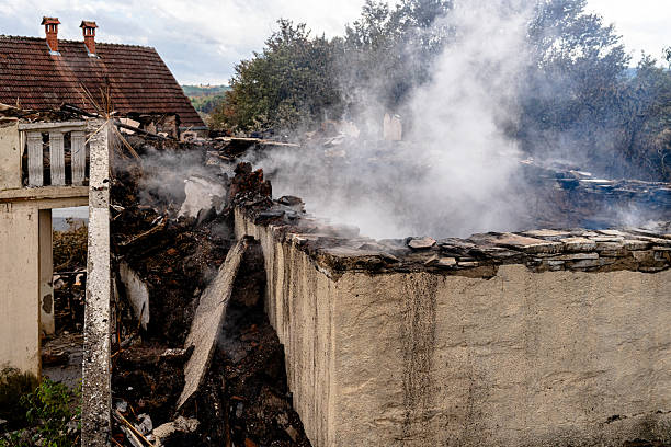 Professional Fire Damage Removal technician working in Silver Lake, NJ